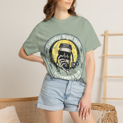 Saturday Night Shift Halloween 2026 Comfort Colors Tee