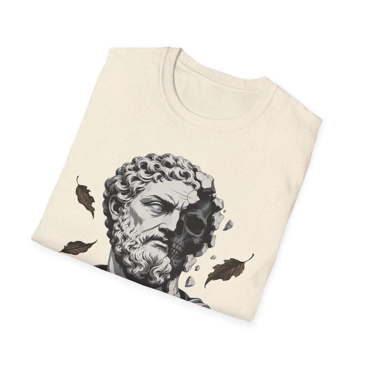 Memento Mori Embrace The Fall Shirt – Stoic Skull Statue Autumn Tee