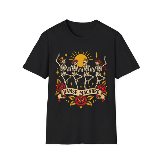 American Traditional Tattoo Skeleton Dance Shirt