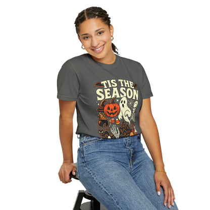 Tis the Season Spooky Halloween Comfort Colors Graphic Tee