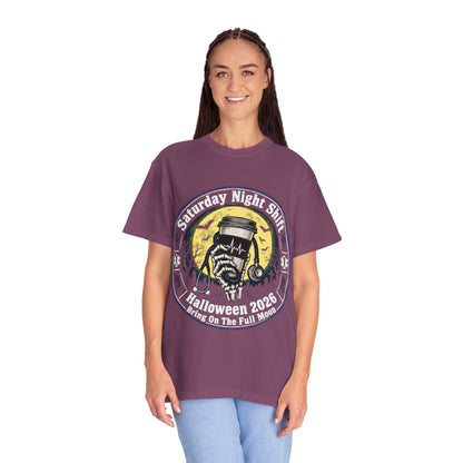 Saturday Night Shift Halloween 2026 Comfort Colors Tee
