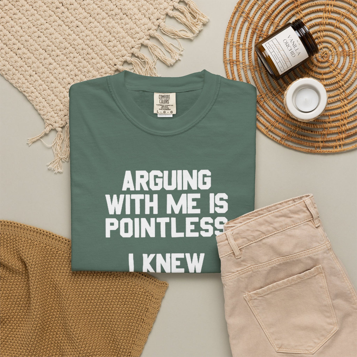 Arguing With Me Is Pointless Funny Comfort Colors Tee