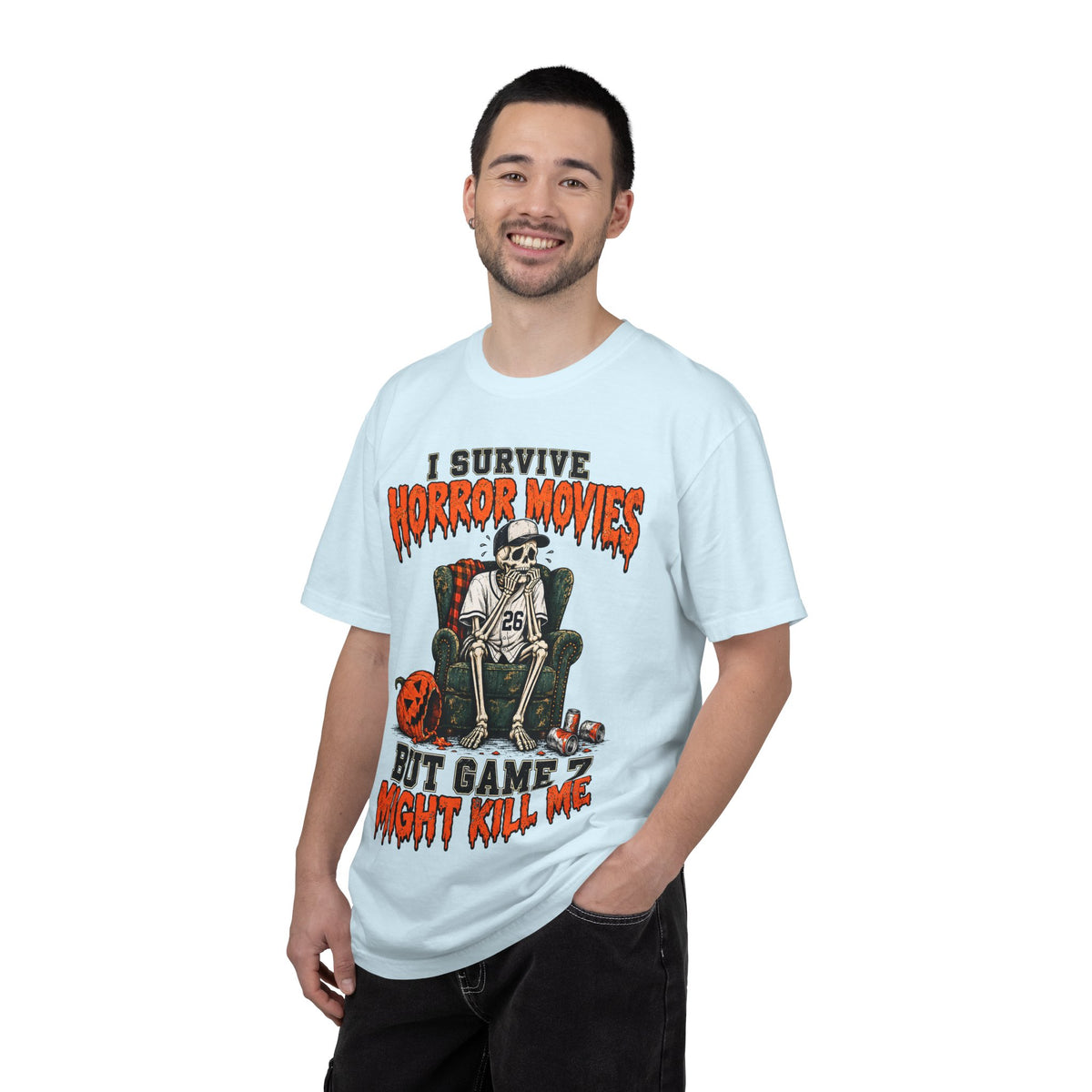 Horror Movies Game 7 Baseball Comfort Colors T-Shirt