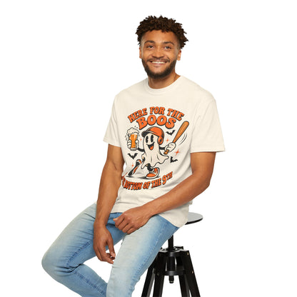 Here for the Boos Baseball Halloween Comfort Colors Tee