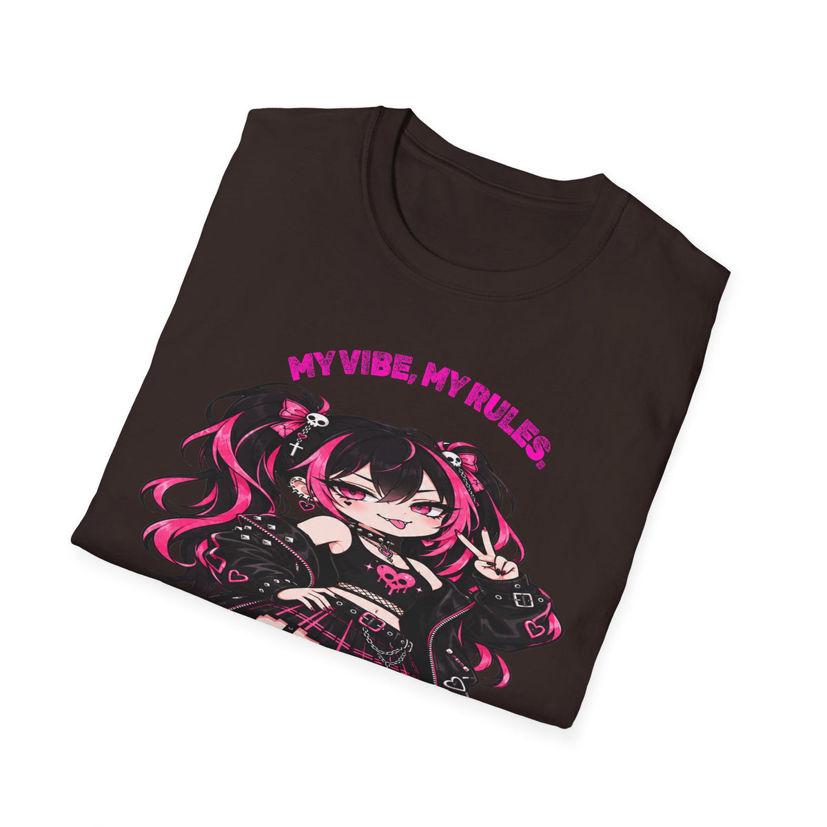 My Vibe, My Rules Anime Chibi Graphic Tee