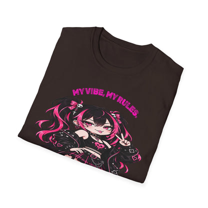 My Vibe, My Rules Anime Chibi Graphic Tee