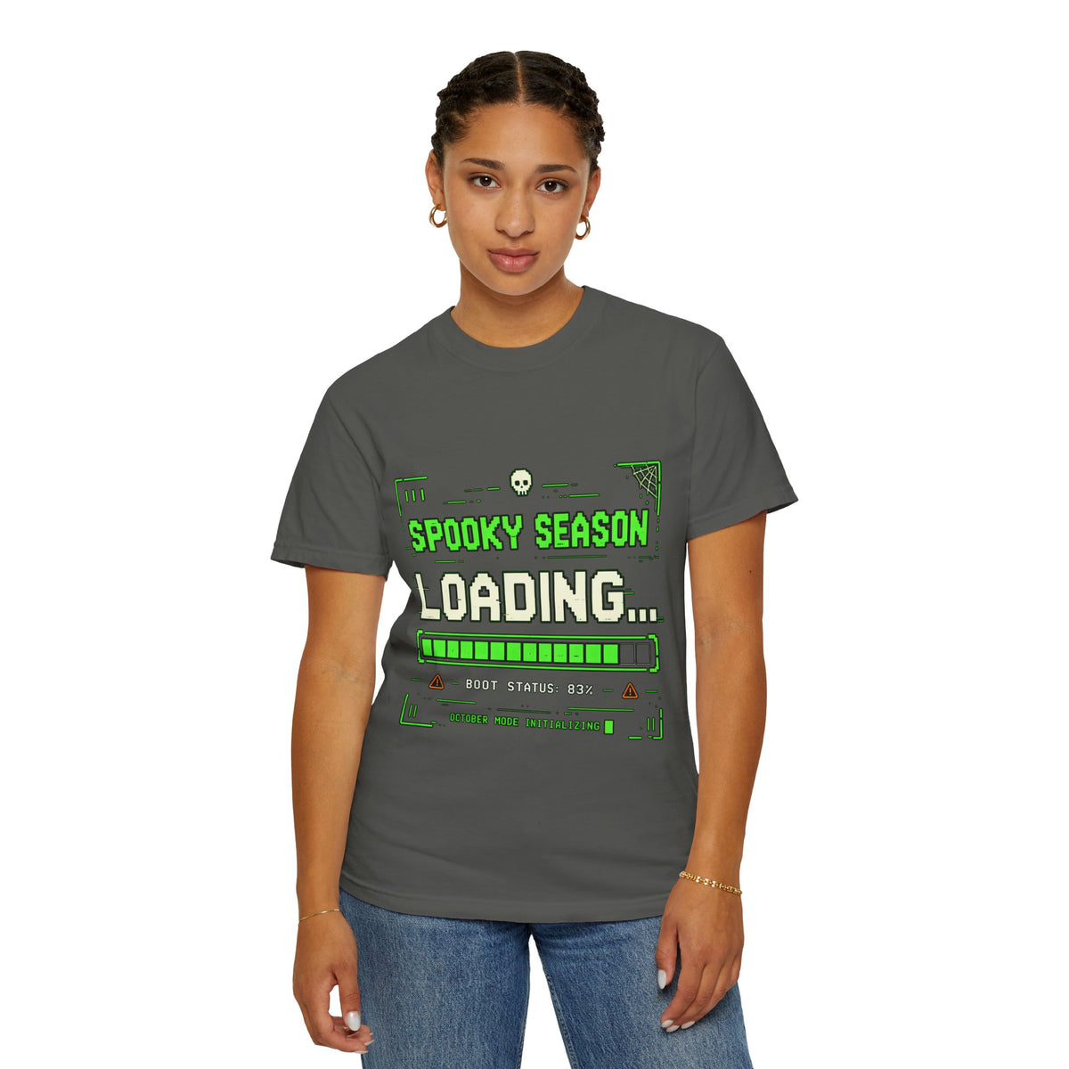 Spooky Season Loading Gamer Halloween Comfort Colors Tee