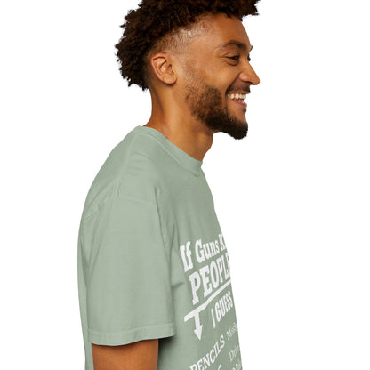 If Guns Kill People Funny Firearm Statement Comfort Colors Tee