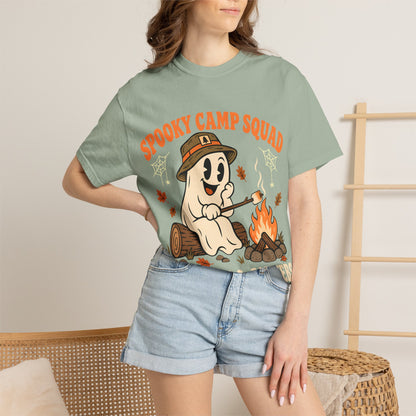 Spooky Camp Squad Campfires & Cobwebs Comfort Colors Tee