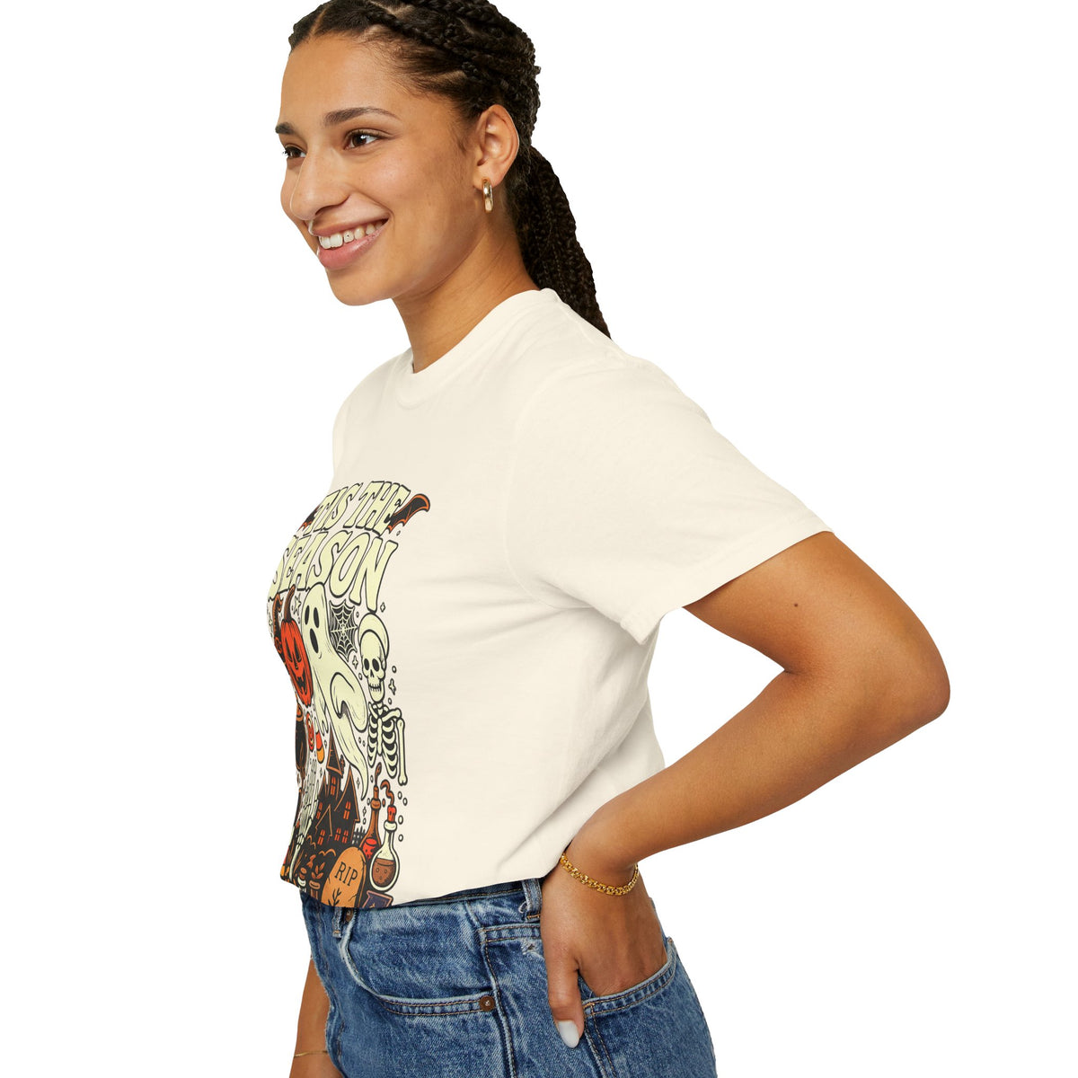 Tis the Season Spooky Halloween Comfort Colors Graphic Tee