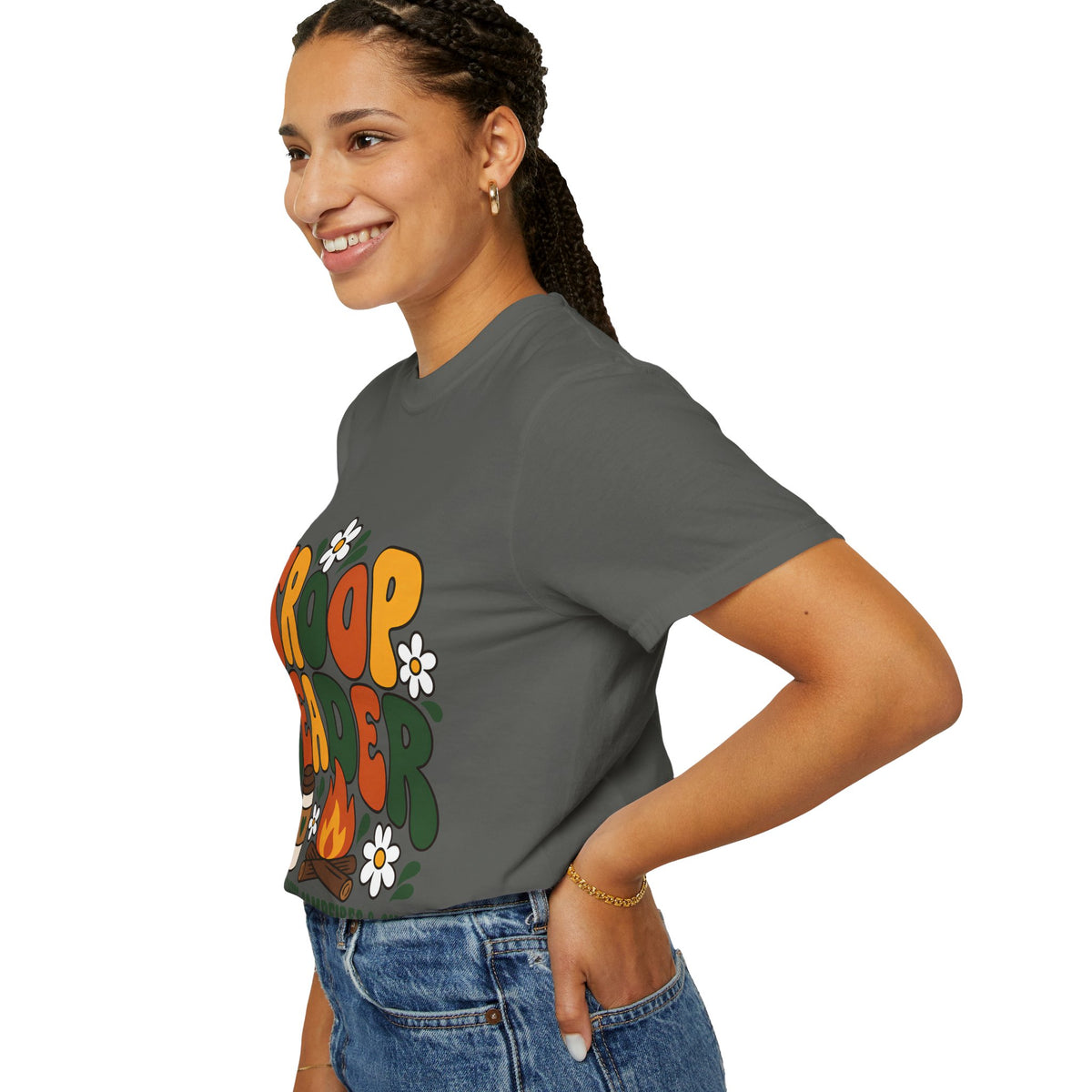Troop Leader Coffee Campfires Chaos Comfort Colors Tee