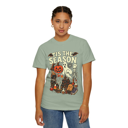 Tis the Season Spooky Halloween Comfort Colors Graphic Tee