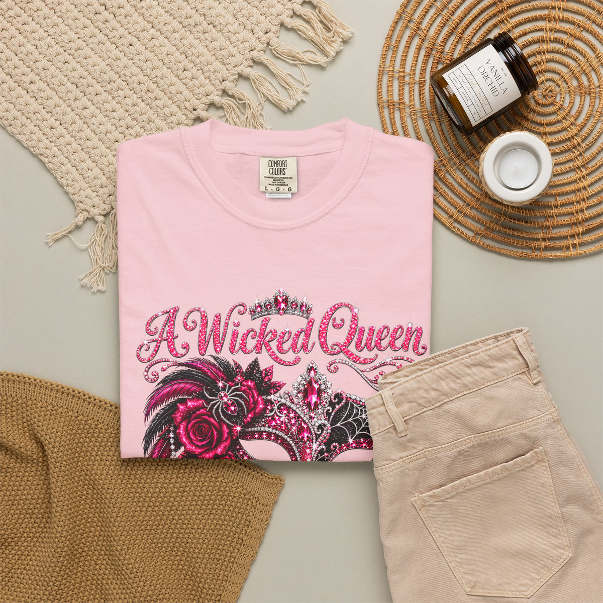 Personalized Wicked Queen October Birthday Comfort Colors Tee