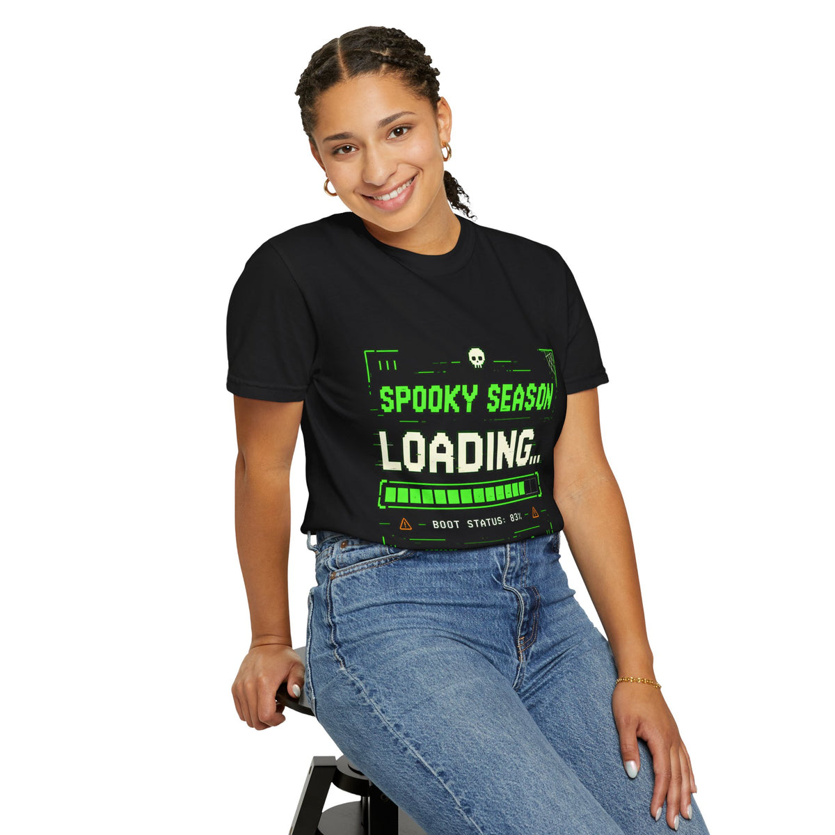 Spooky Season Loading Gamer Halloween Comfort Colors Tee