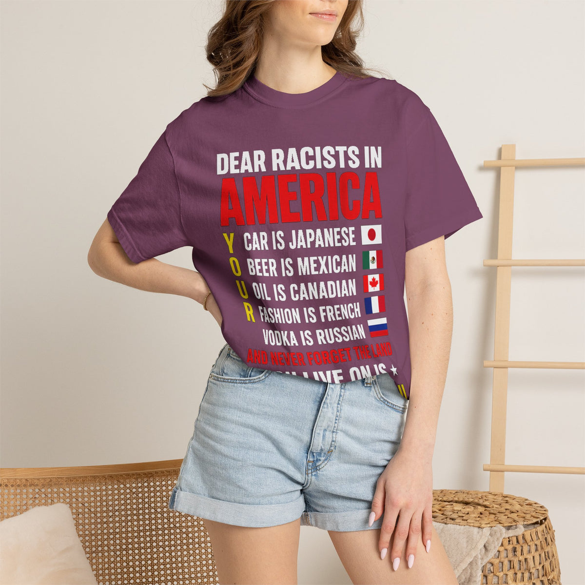 Dear Racists in America Anti-Racism Comfort Colors Tee