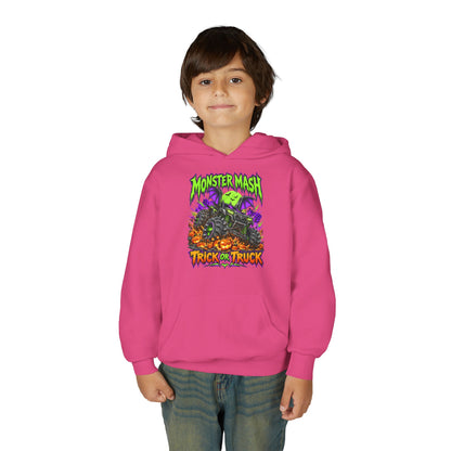 Monster Mash Trick or Truck Youth Halloween Hoodie