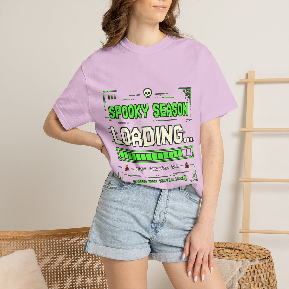Spooky Season Loading Gamer Halloween Comfort Colors Tee