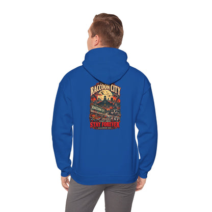 Welcome to Raccoon City Halloween 2026 Gildan 18500 Hoodie