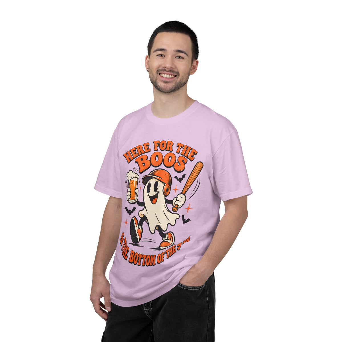 Here for the Boos Baseball Halloween Comfort Colors Tee