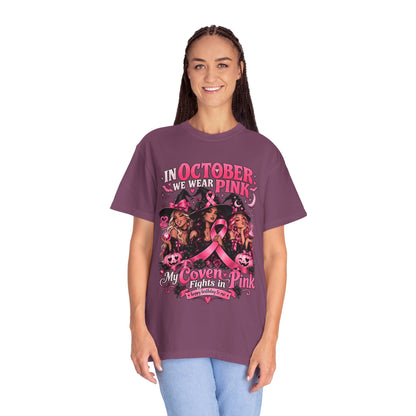 In October We Wear Pink My Coven Fights in Pink Tee