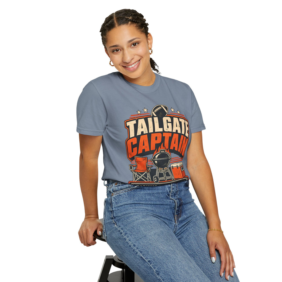 Tailgate Captain Football Game Day Comfort Colors T-Shirt
