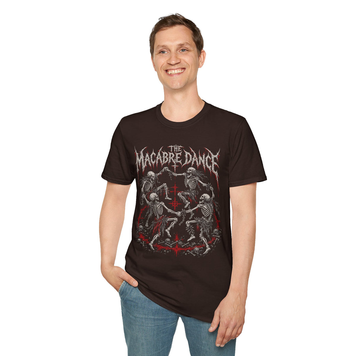Brutal Metal Mosh Pit Skeletons T-Shirt