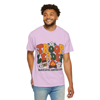 Troop Leader Coffee Campfires Chaos Comfort Colors Tee