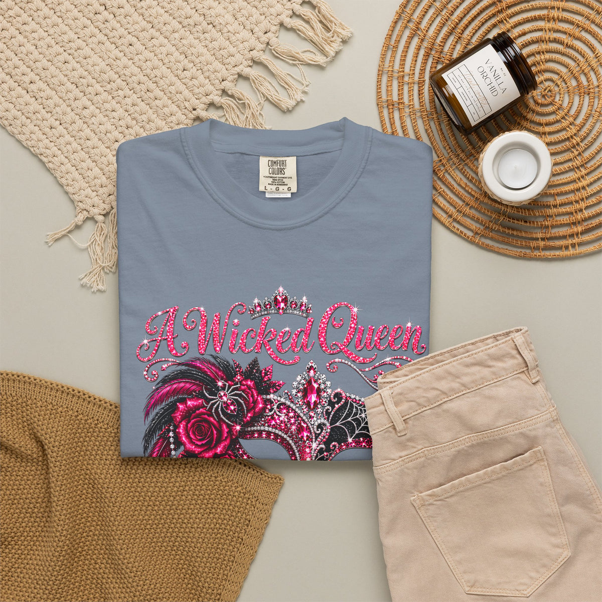 Personalized Wicked Queen October Birthday Comfort Colors Tee
