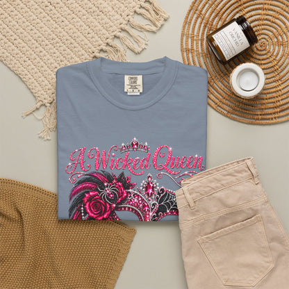 Personalized Wicked Queen October Birthday Comfort Colors Tee