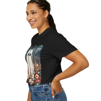 Floral Ghost Wildflower Halloween Comfort Colors T-Shirt