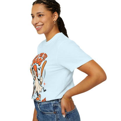 Here for the Boos Baseball Halloween Comfort Colors Tee