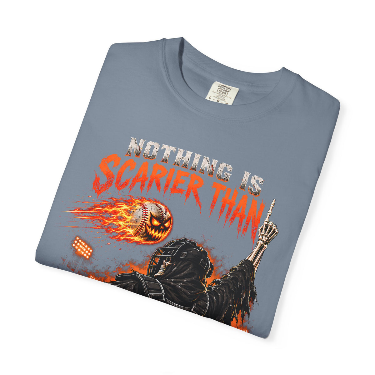 October Baseball Halloween Comfort Colors Graphic T-Shirt