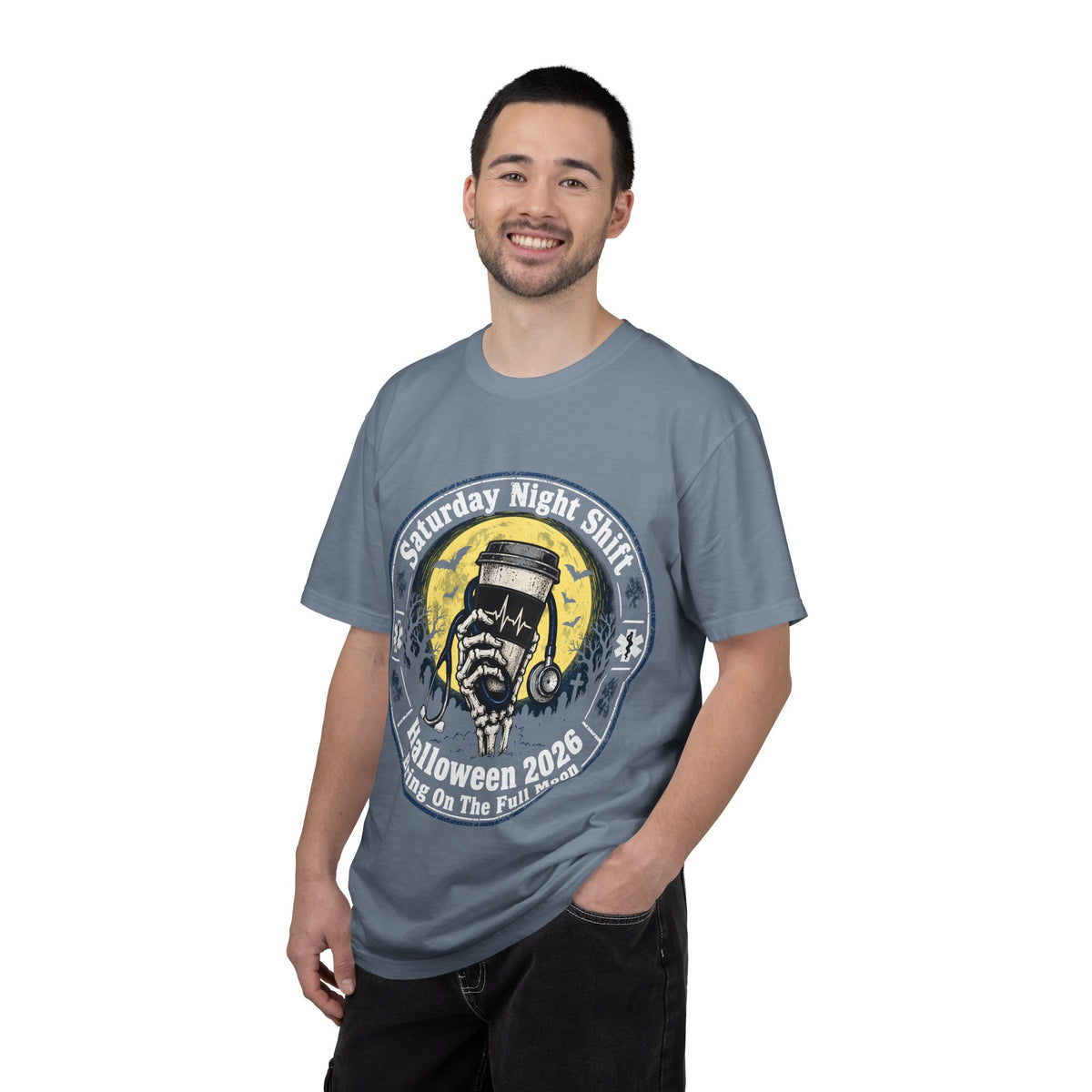 Saturday Night Shift Halloween 2026 Comfort Colors Tee