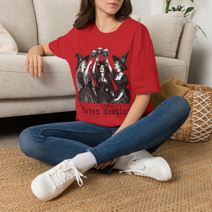 Coven Meeting Witch Wine T-Shirt