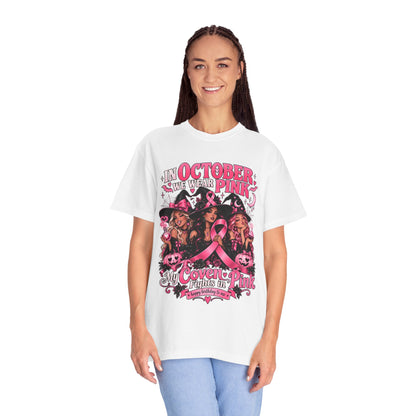 In October We Wear Pink My Coven Fights in Pink Tee