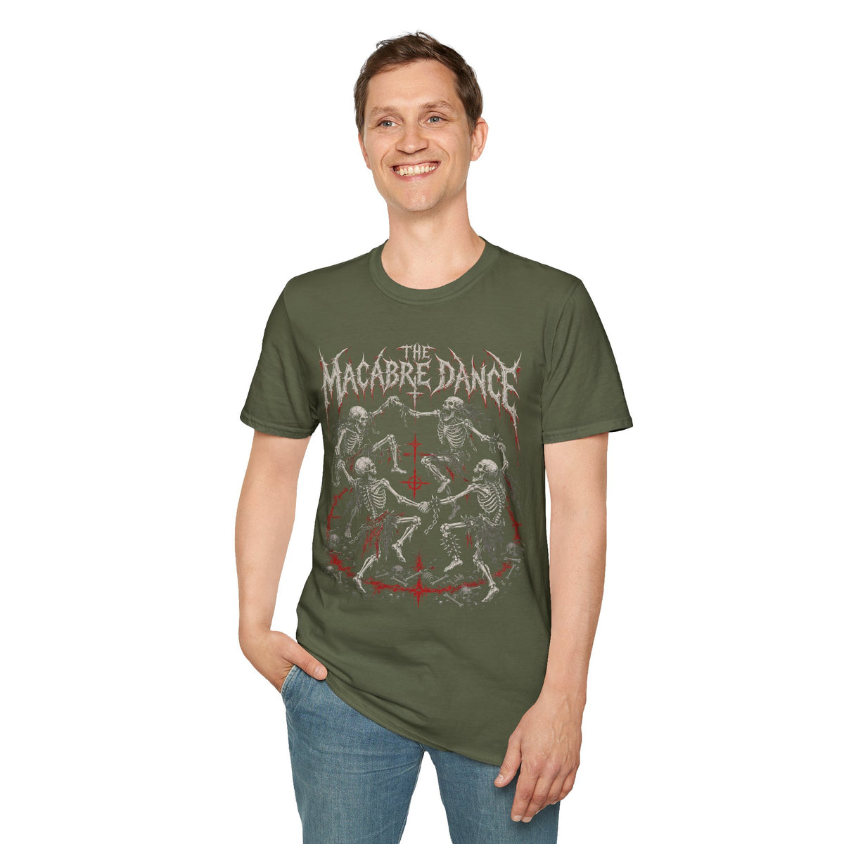 Brutal Metal Mosh Pit Skeletons T-Shirt