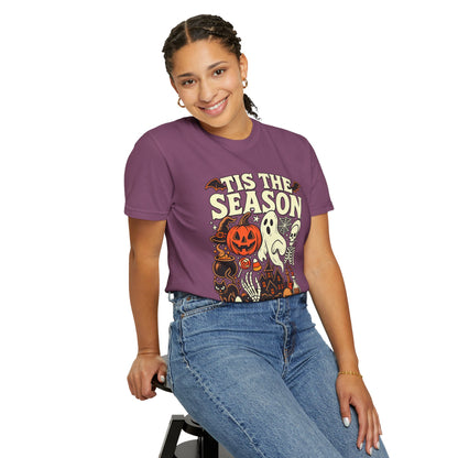 Tis the Season Spooky Halloween Comfort Colors Graphic Tee