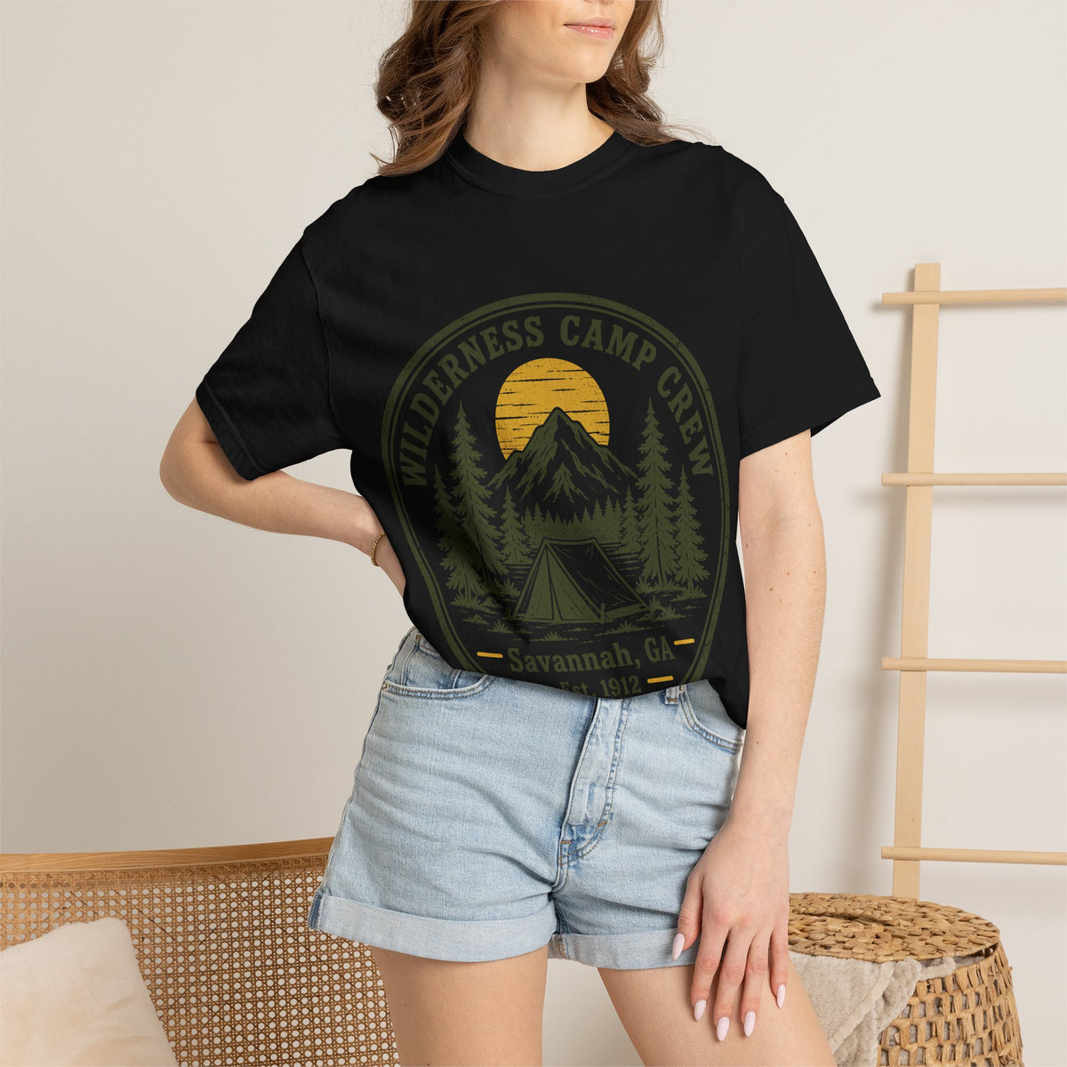 Wilderness Camp Crew Savannah GA Comfort Colors Tee