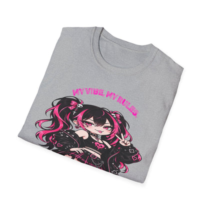 My Vibe, My Rules Anime Chibi Graphic Tee