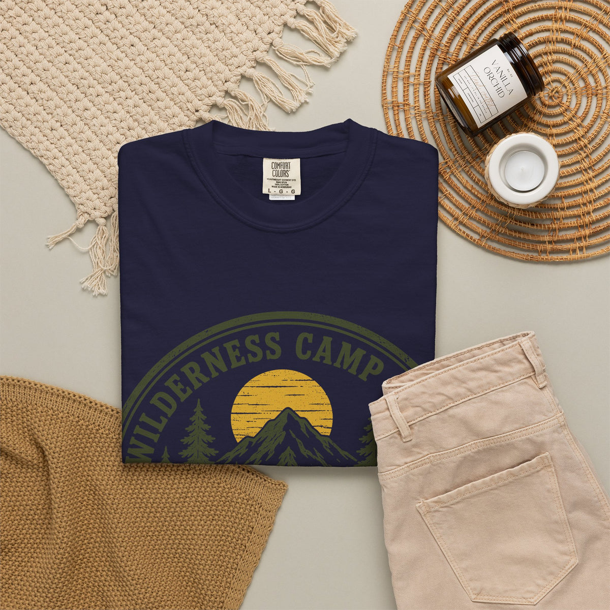 Wilderness Camp Crew Savannah GA Comfort Colors Tee