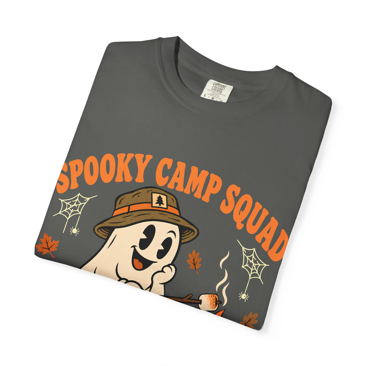 Spooky Camp Squad Campfires & Cobwebs Comfort Colors Tee