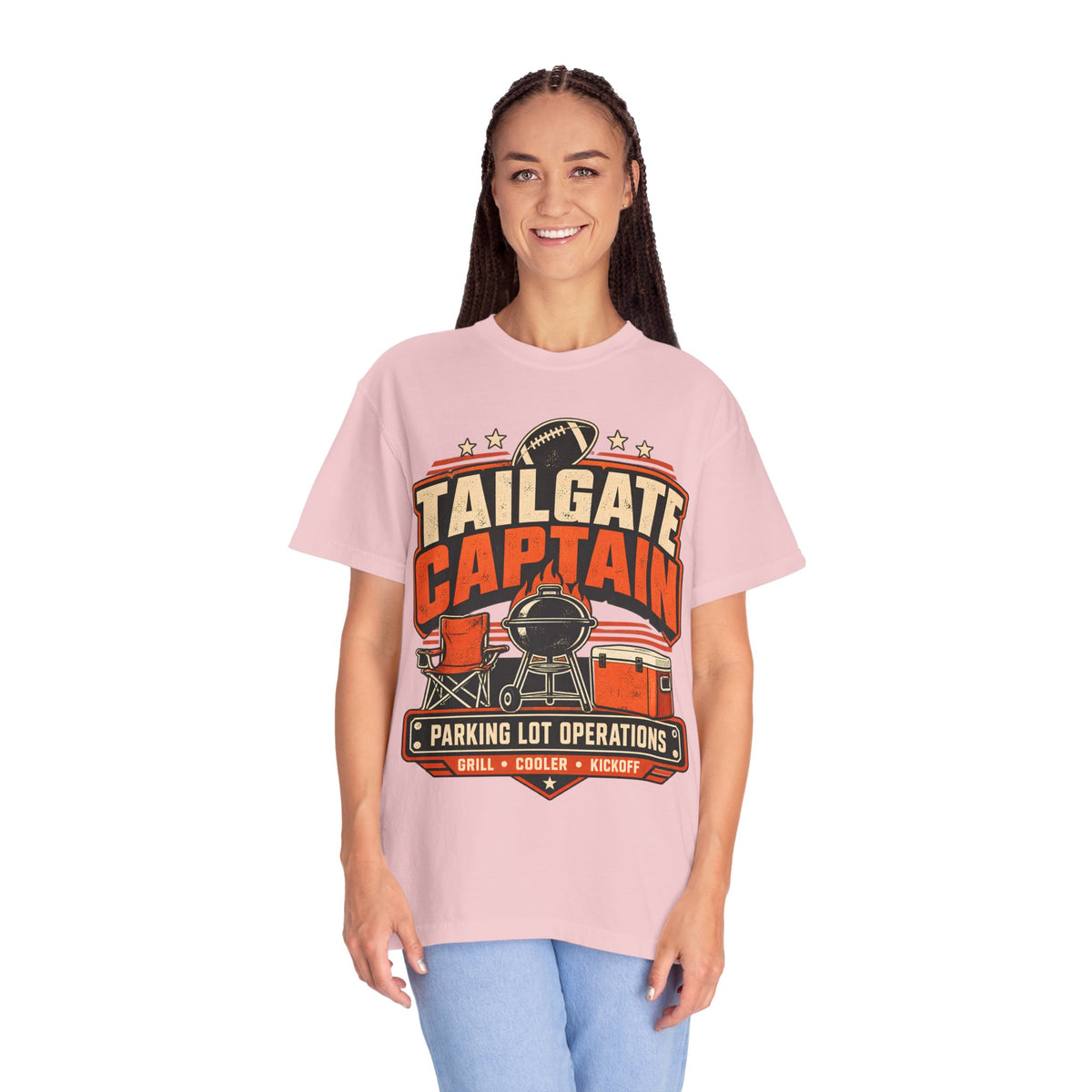 Tailgate Captain Football Game Day Comfort Colors T-Shirt
