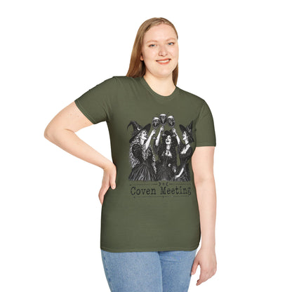 Coven Meeting Witch Wine T-Shirt