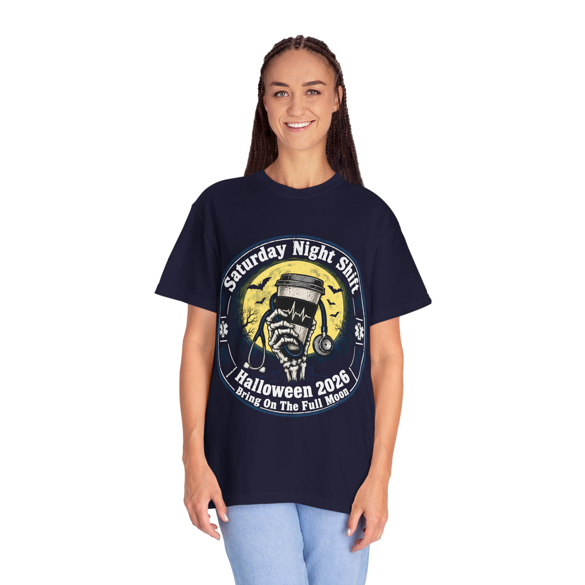 Saturday Night Shift Halloween 2026 Comfort Colors Tee