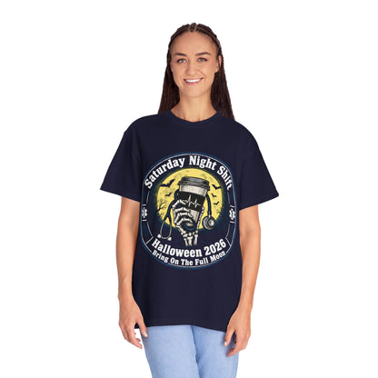 Saturday Night Shift Halloween 2026 Comfort Colors Tee