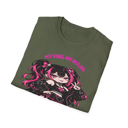 My Vibe, My Rules Anime Chibi Graphic Tee
