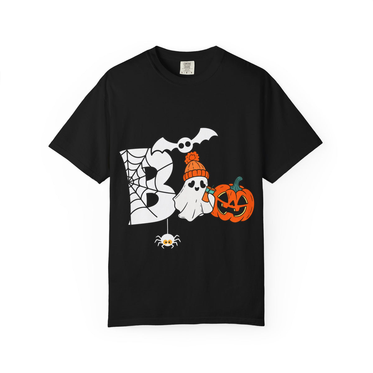 Cute Ghost Pumpkin Cozy Halloween Comfort Colors T-Shirt