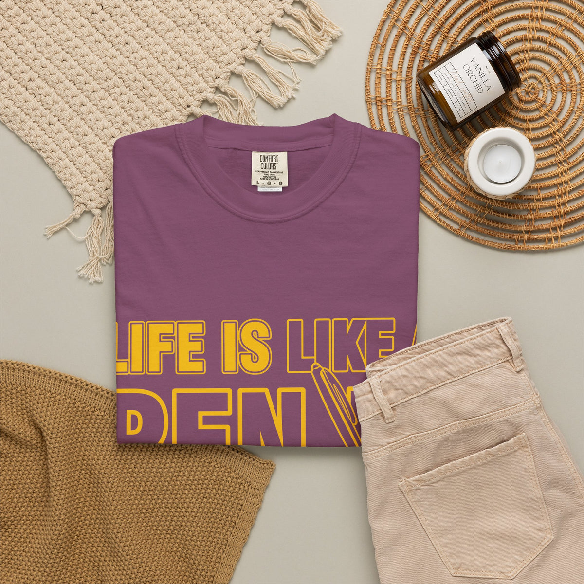 Life Is Like a Penis Adult Humor Comfort Colors T-Shirt