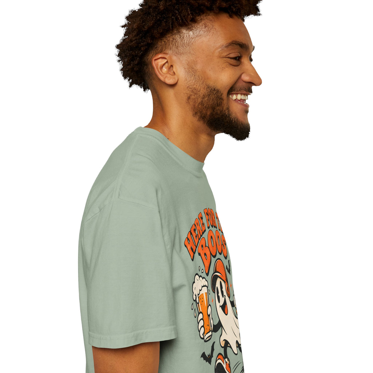 Here for the Boos Baseball Halloween Comfort Colors Tee