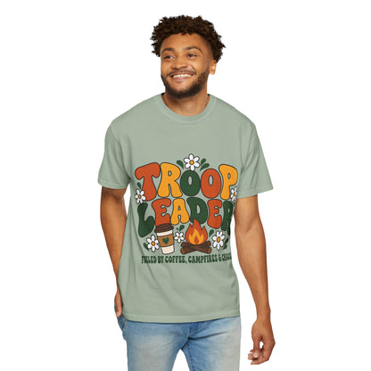 Troop Leader Coffee Campfires Chaos Comfort Colors Tee